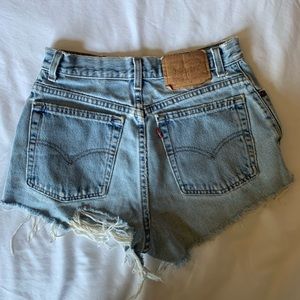 Light Blue Vintage Levi Shorts